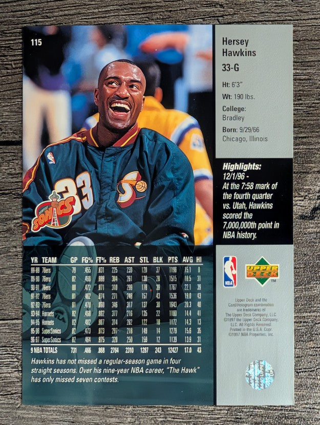 1997-98 Upper Deck #115 Hersey Hawkins