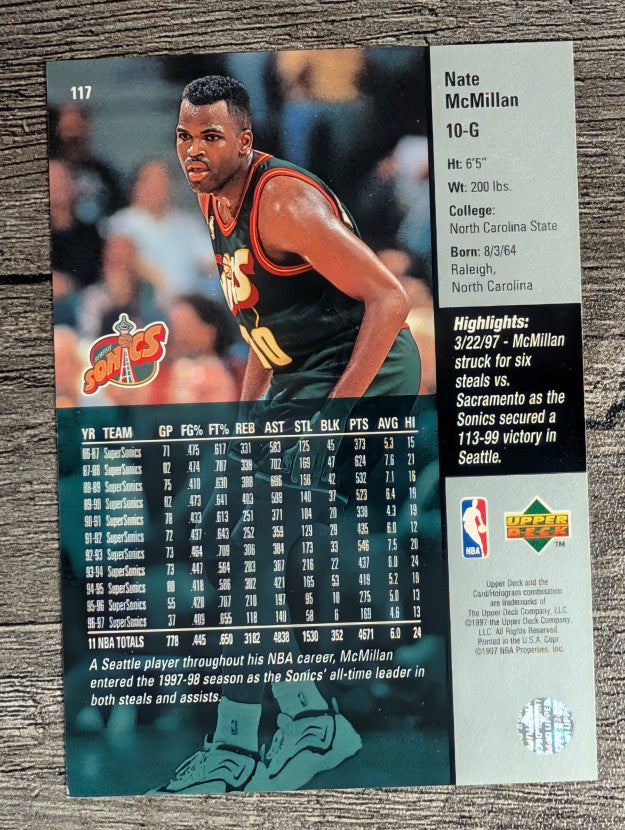 1997-98 Upper Deck #117 Nate McMillan