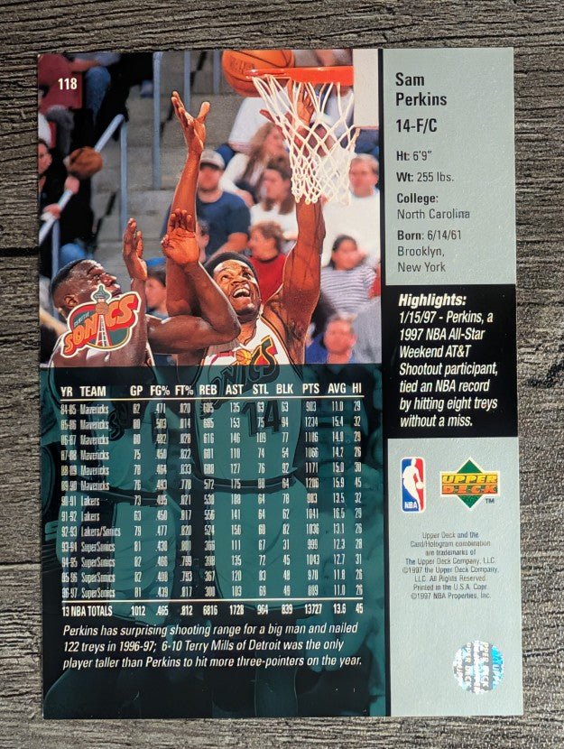 1997-98 Upper Deck #118 Sam Perkins