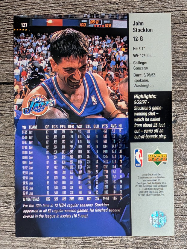 1997-98 Upper Deck #127 John Stockton