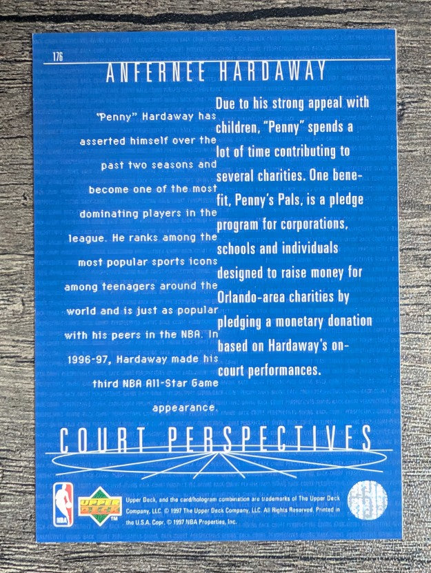 1997-98 Upper Deck #176 Anfernee Hardaway CP