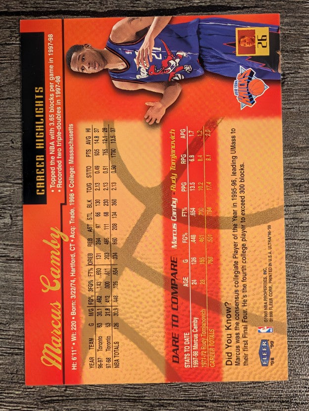 1998-99 Ultra #26 Marcus Camby
