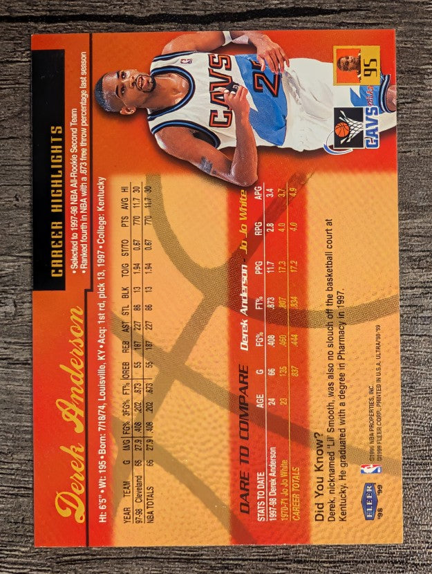 1998-99 Ultra #95 Derek Anderson