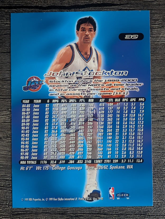 1999-00 Ultra #32 John Stockton