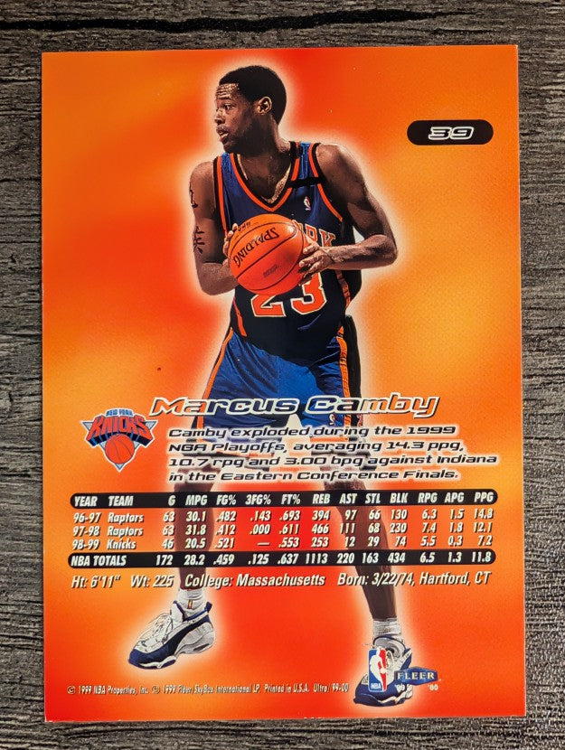 1999-00 Ultra #39 Marcus Camby