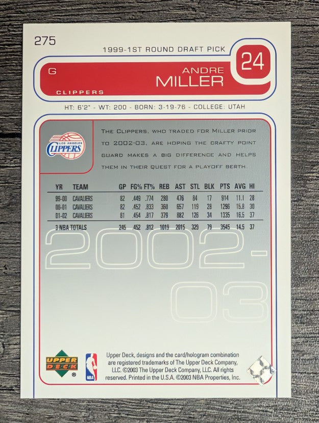 2002-03 Upper Deck #275 Andre Miller