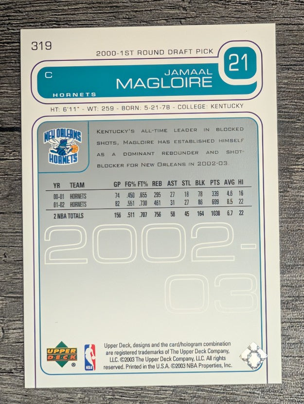 2002-03 Upper Deck #319 Jamaal Magloire