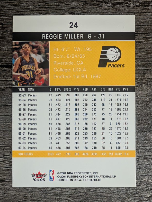 2004-05 Ultra #24 Reggie Miller