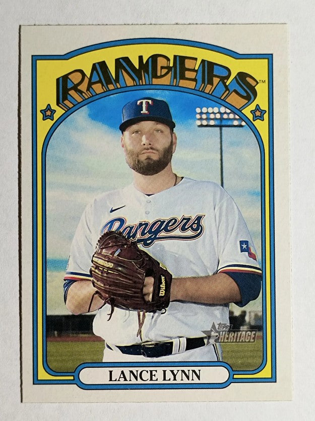 2021 Topps Heritage #387 Lance Lynn