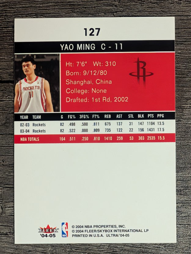 2004-05 Ultra #127 Yao Ming