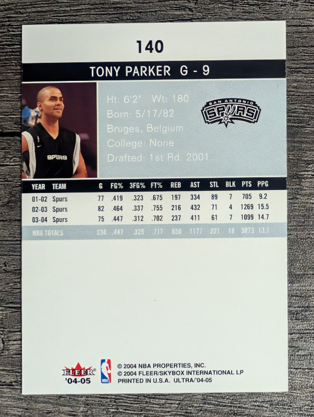 2004-05 Ultra #140 Tony Parker