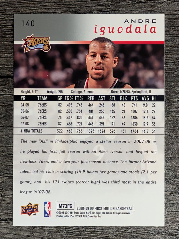 2008-09 Upper Deck First Edition #140 Andre Iguodala