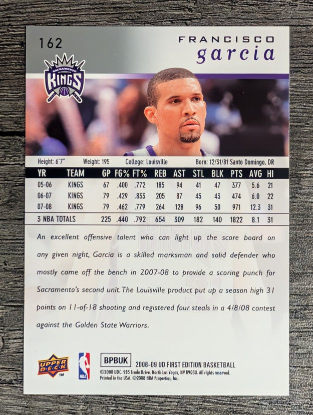 2008-09 Upper Deck First Edition #162 Francisco Garcia