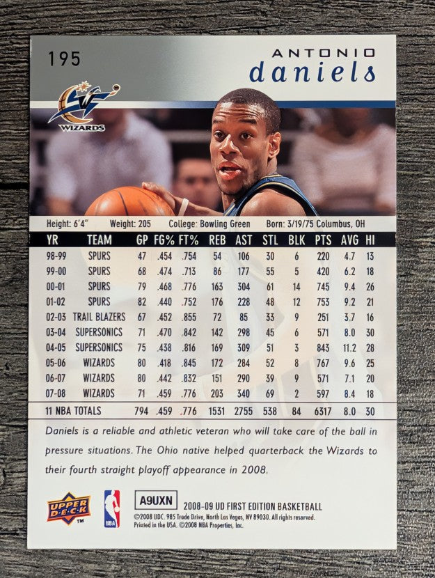 2008-09 Upper Deck First Edition #195 Antonio Daniels