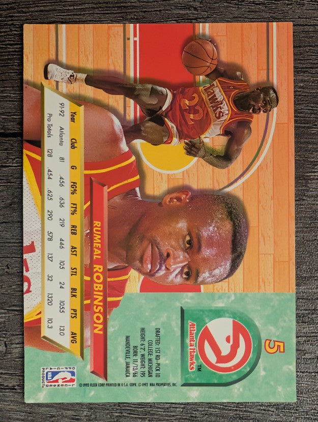 1992-93 Ultra #5 Rumeal Robinson