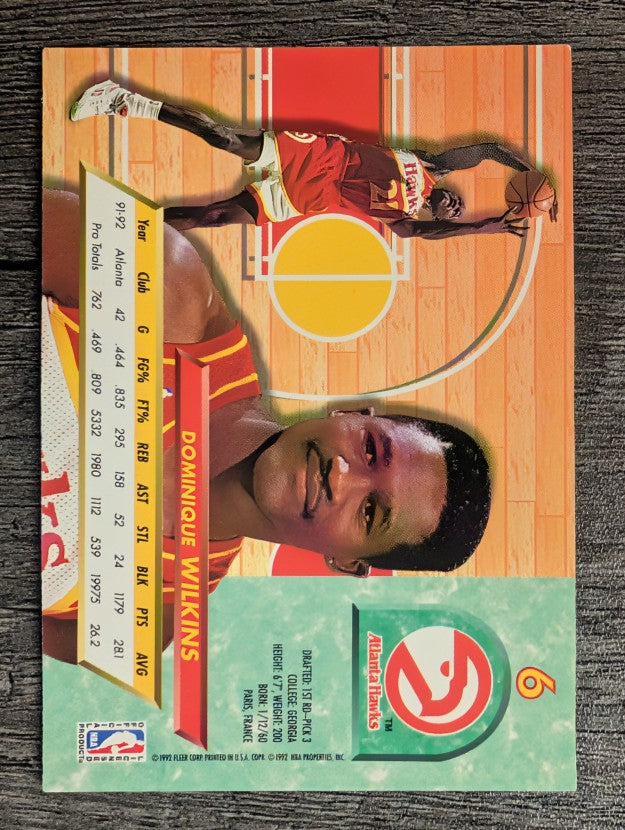 1992-93 Ultra #6 Dominique Wilkins