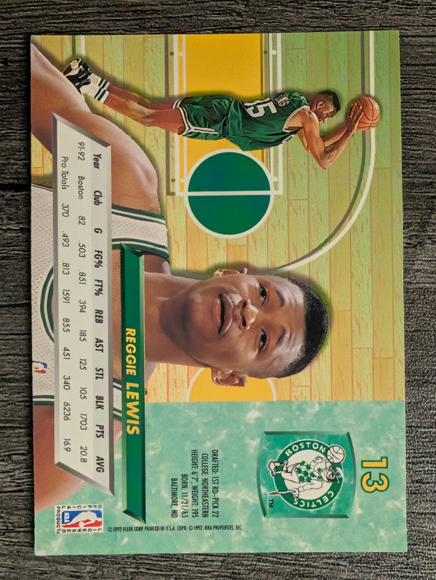 1992-93 Ultra #13 Reggie Lewis