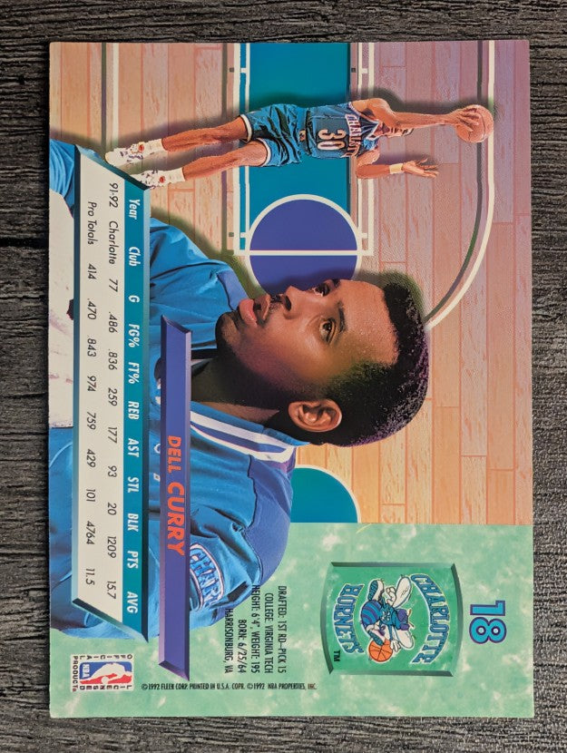 1992-93 Ultra #18 Dell Curry