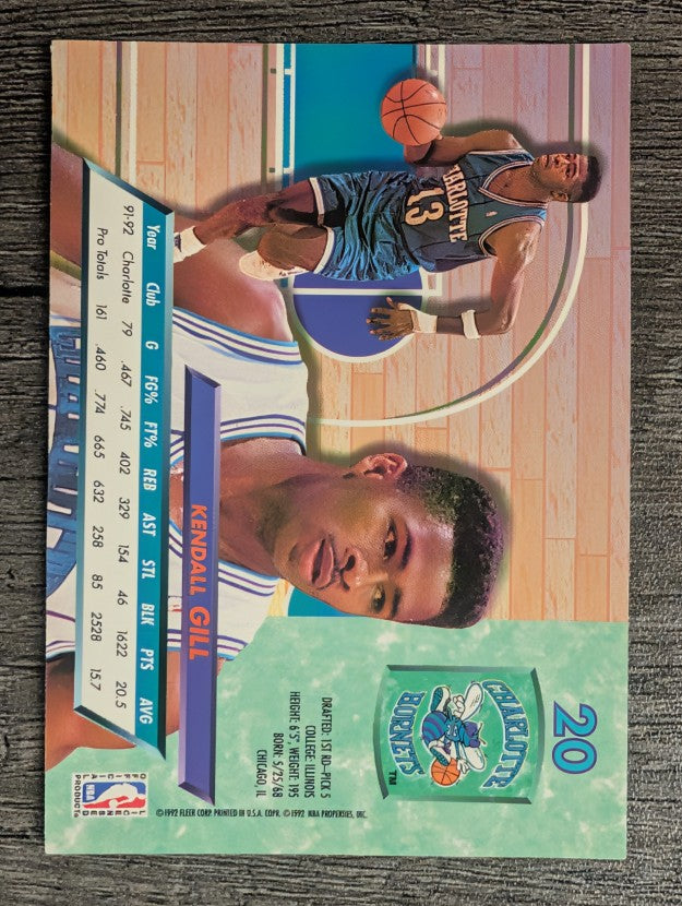 1992-93 Ultra #20 Kendall Gill