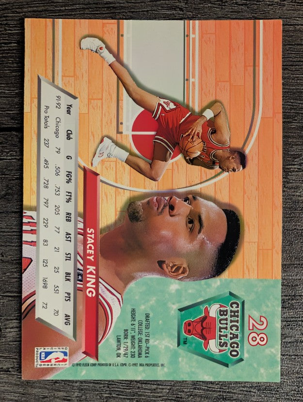 1992-93 Ultra #28 Stacey King
