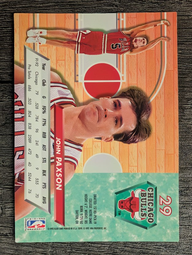 1992-93 Ultra #29 John Paxson