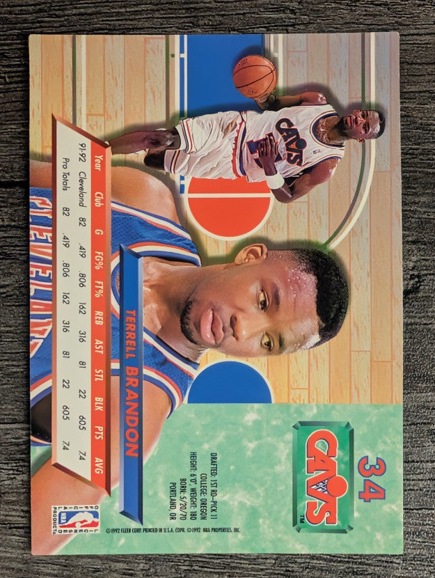 1992-93 Ultra #34 Terrell Brandon