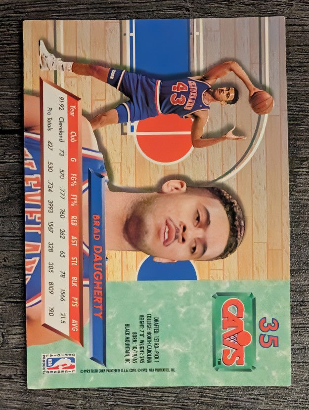 1992-93 Ultra #35 Brad Daugherty