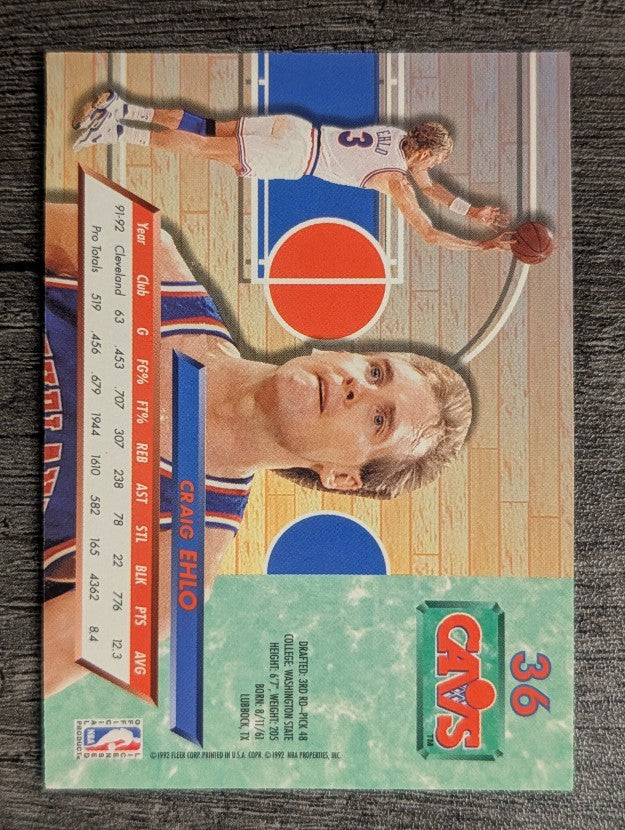 1992-93 Ultra #36 Craig Ehlo
