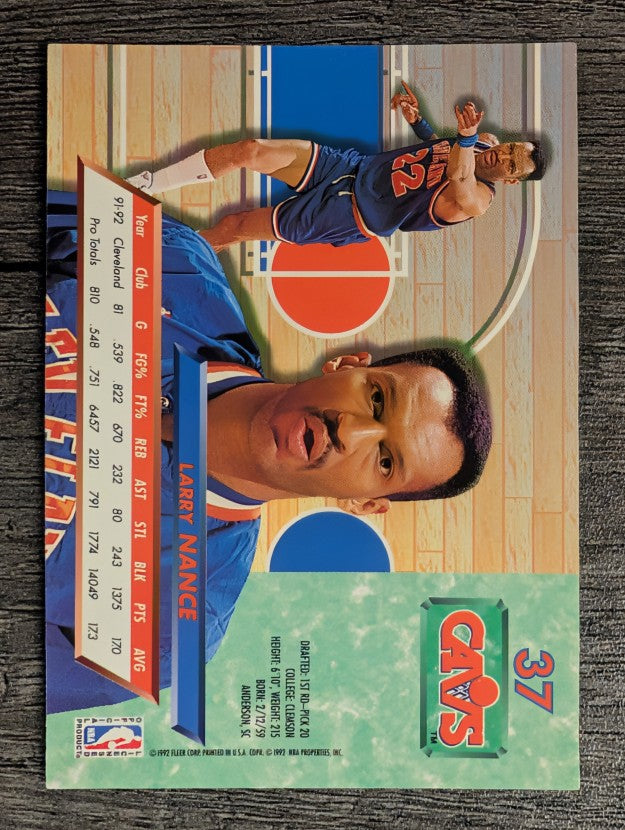 1992-93 Ultra #37 Larry Nance