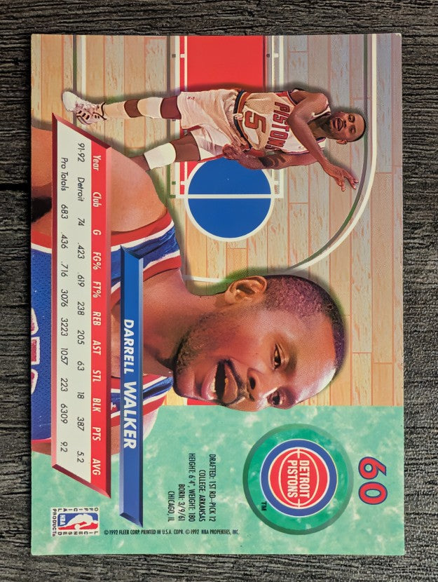 1992-93 Ultra #60 Darrell Walker