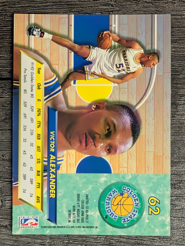 1992-93 Ultra #62 Victor Alexander