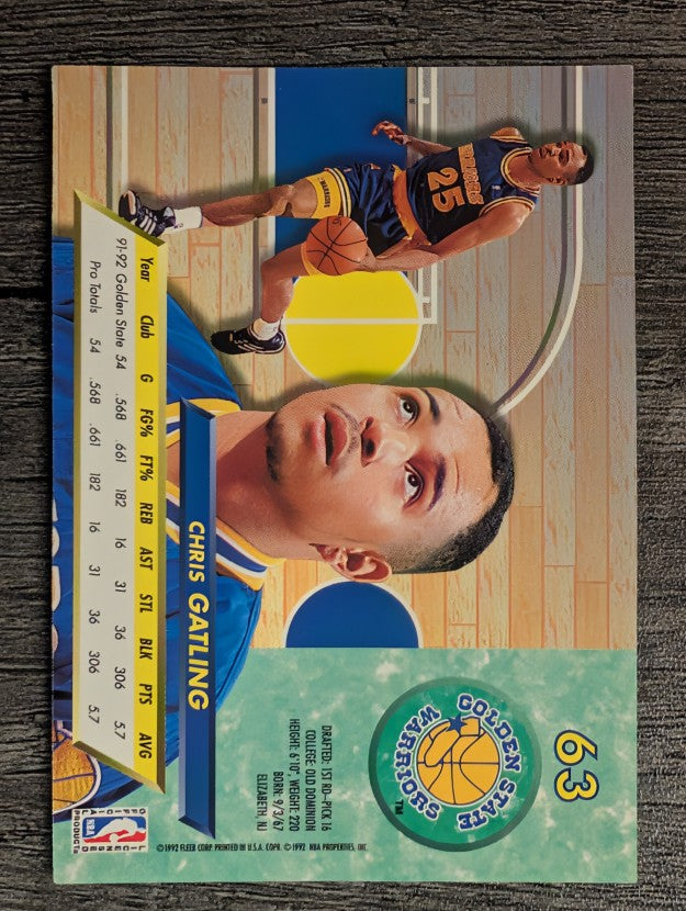 1992-93 Ultra #63 Chris Gatling