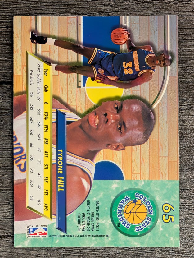 1992-93 Ultra #65 Tyrone Hill