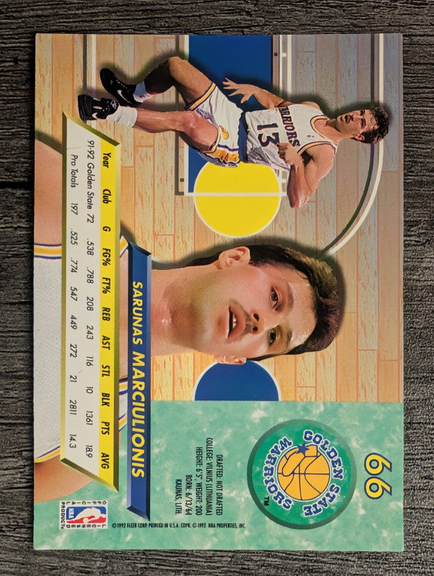 1992-93 Ultra #66 Sarunas Marciulionis