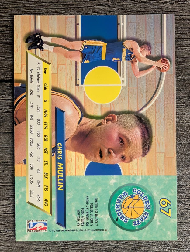 1992-93 Ultra #67 Chris Mullin
