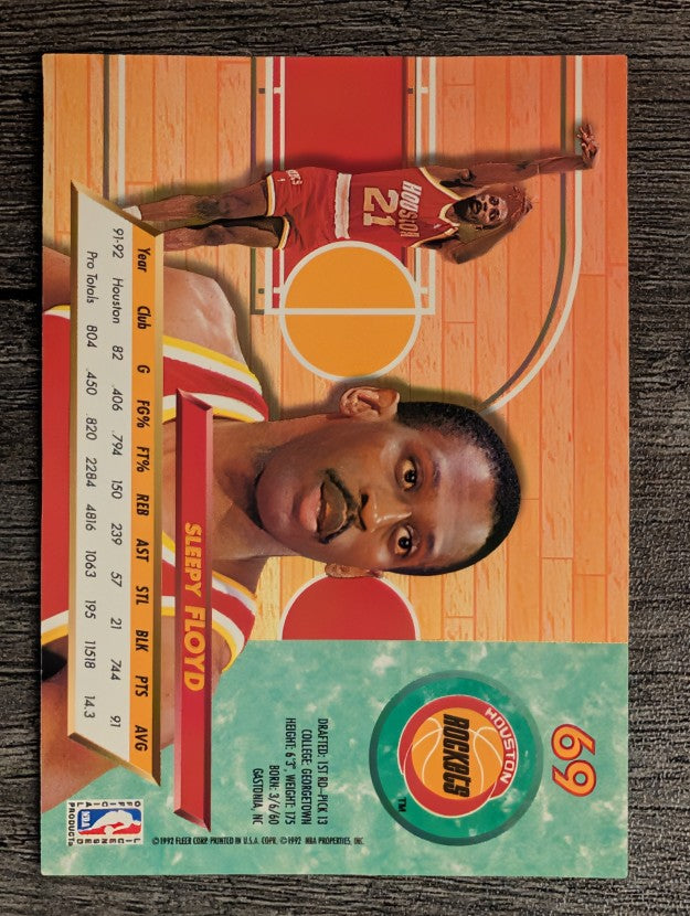 1992-93 Ultra #69 Sleepy Floyd