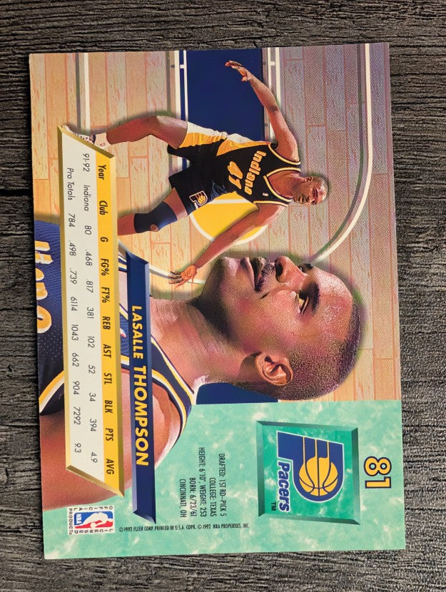 1992-93 Ultra #81 LaSalle Thompson