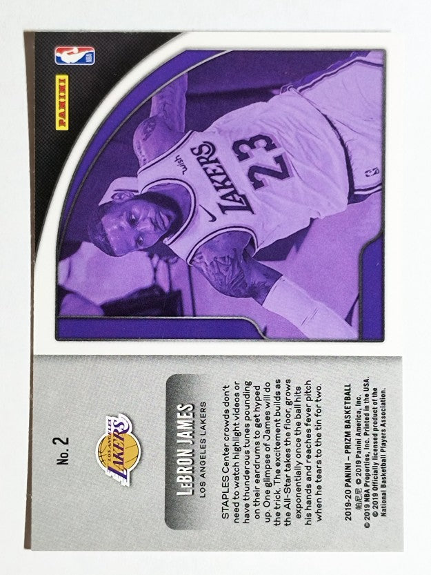 2019-20 Panini Prizm Get Hyped! #2 LeBron James