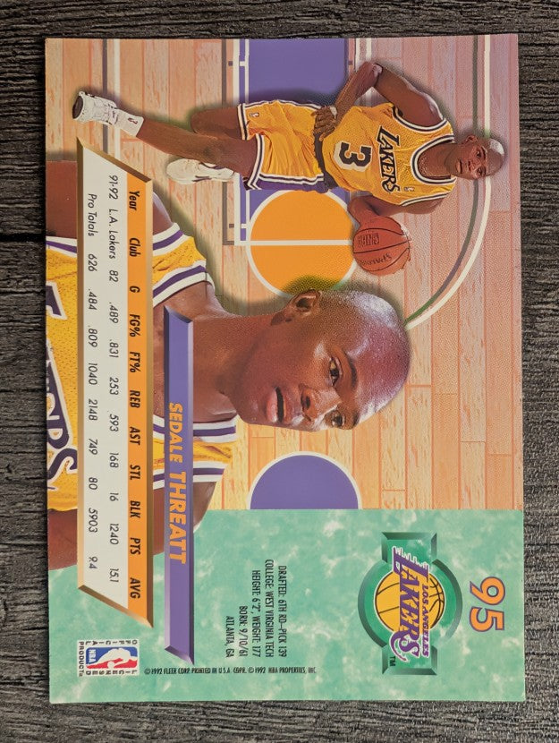 1992-93 Ultra #95 Sedale Threatt
