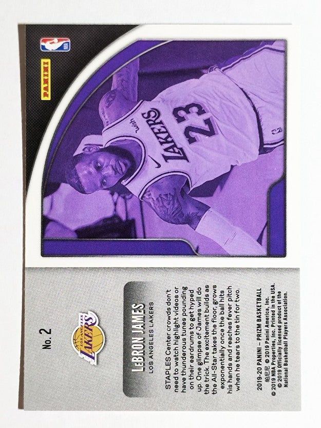 2019-20 Panini Prizm Get Hyped! #2 LeBron James