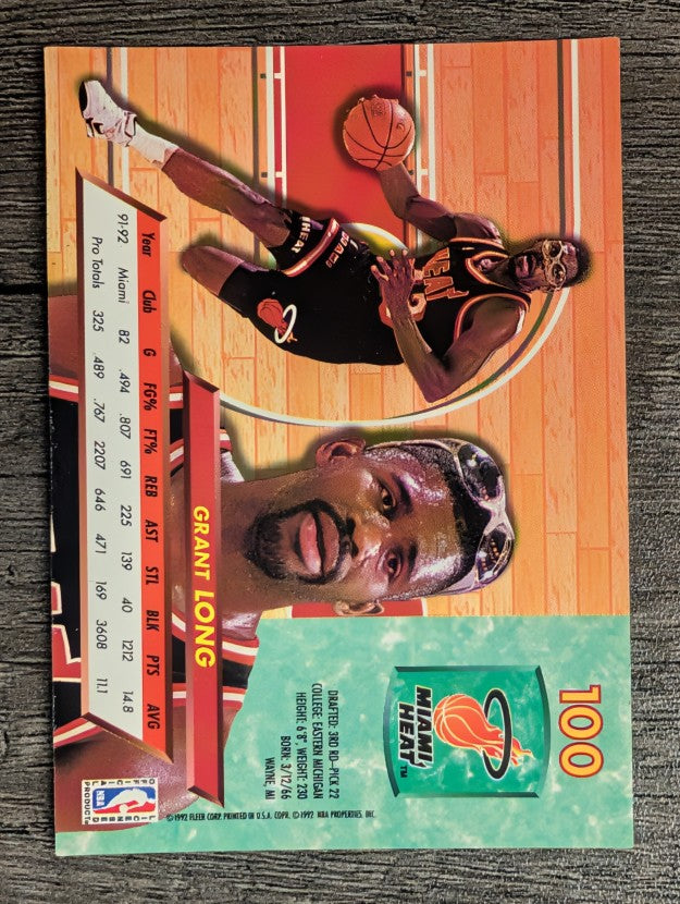 1992-93 Ultra #100 Grant Long