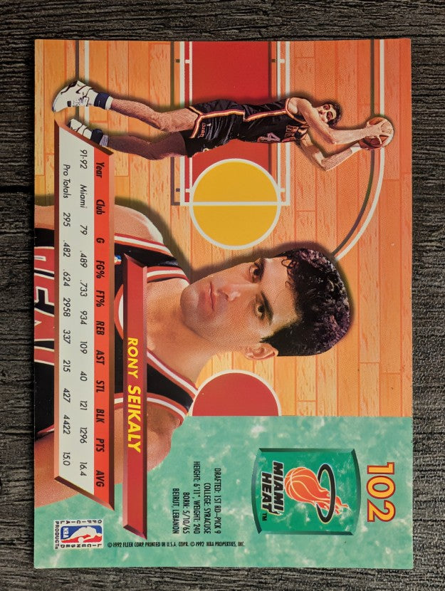 1992-93 Ultra #102 Rony Seikaly