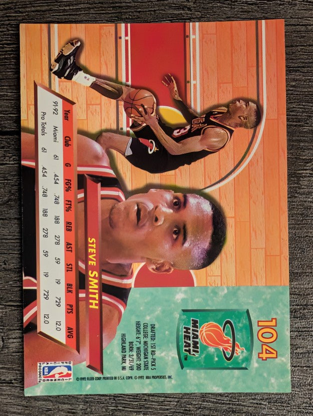 1992-93 Ultra #104 Steve Smith