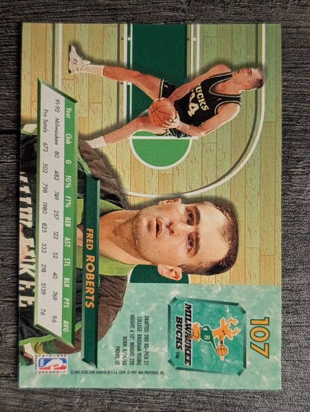 1992-93 Ultra #107 Fred Roberts