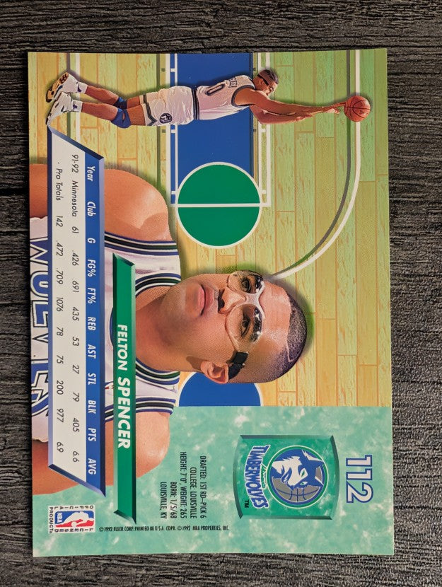 1992-93 Ultra #112 Felton Spencer
