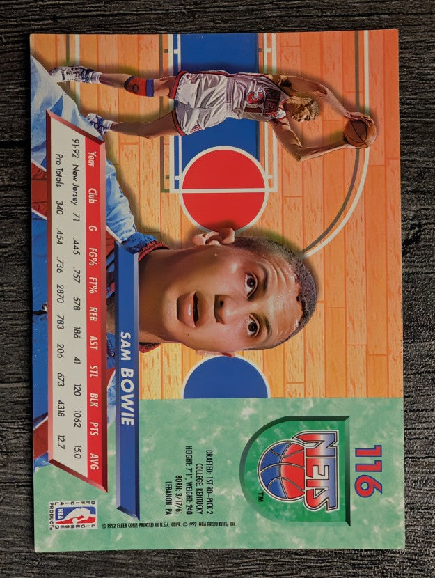 1992-93 Ultra #116 Sam Bowie