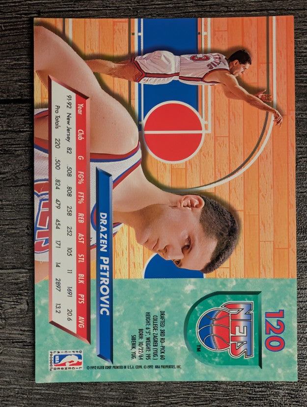 1992-93 Ultra #120 Drazen Petrovic