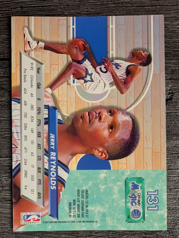 1992-93 Ultra #131 Jerry Reynolds