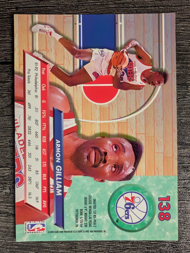 1992-93 Ultra #138 Armon Gilliam