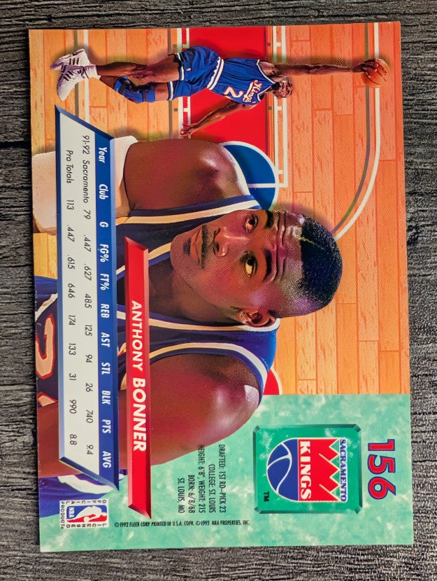 1992-93 Ultra #156 Anthony Bonner